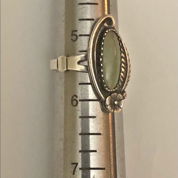 Vintage Navajo signed CH (Chad Hoskie) Size 5.5 925 Ring Or Pinky Ring. R2 - Picture 3 of 10